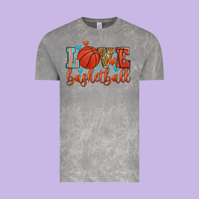 Love Basketball Vintage Tee Designed By Zillion Design Studio
