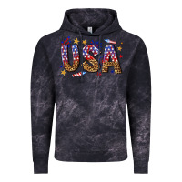 Cloud Black usa 4th of july bw Vintage Hoodie - texasbilliewilder