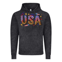 Vintage Black usa 4th of july bw Vintage Hoodie - texasbilliewilder