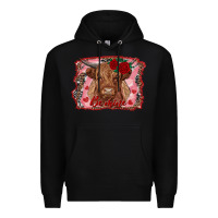 Black be mine highland cow Premium Hoodie - AdoDesignShop