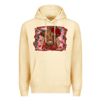 Pina Colada be mine highland cow Premium Hoodie - AdoDesignShop