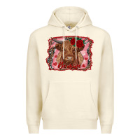 Sandshell be mine highland cow Premium Hoodie - AdoDesignShop