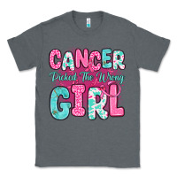Charcoal Heather cancer picked the wrong girl Classic Tee - JahusDesignShop