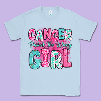 Cancer Picked The Wrong Girl Classic Tee Designed By Jahusdesignshop