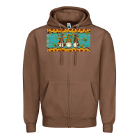 Chestnut coffee gnomes Zipper Hoodie - Artiststas