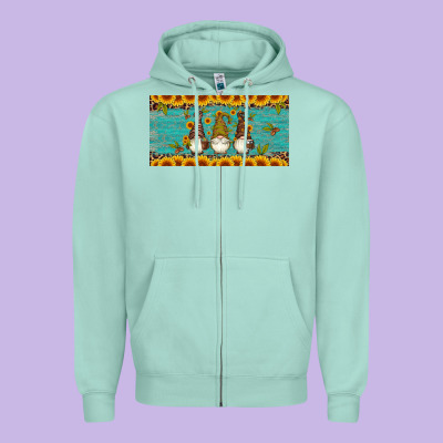 Coffee Gnomes Zipper Hoodie Designed By Artiststas