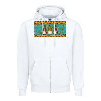 White coffee gnomes Zipper Hoodie - Artiststas