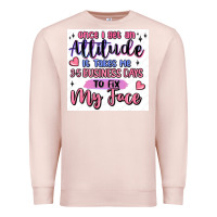 Pale Pink small business Premium Sweatshirt - MaliasSmallBusiness