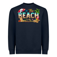 The Beach Is My Happy Place Heavyweight Sweatshirt | Teevron