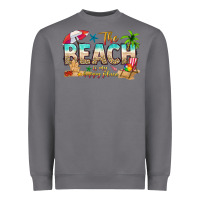 Storm the beach is my happy place Heavyweight Sweatshirt - texasbilliewilder