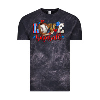 Cloud Black love baseball Vintage Tee - Zillion Design Studio