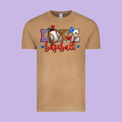 Love Baseball Vintage Tee Designed By Zillion Design Studio