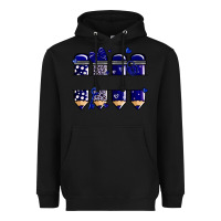 Black valentine's day school pencils navy blue Heavyweight Hoodie - MaliasSmallBusiness