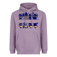 Valentine's Day School Pencils Navy Blue Heavyweight Hoodie | Teevron