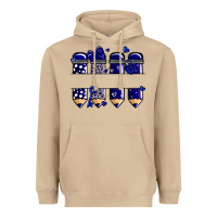 Mushroom valentine's day school pencils navy blue Heavyweight Hoodie - MaliasSmallBusiness