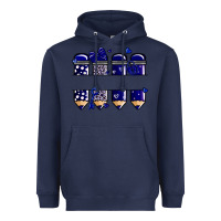 Navy valentine's day school pencils navy blue Heavyweight Hoodie - MaliasSmallBusiness