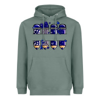 Sage valentine's day school pencils navy blue Heavyweight Hoodie - MaliasSmallBusiness