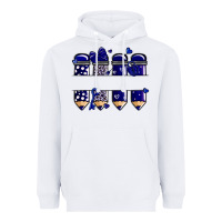 White valentine's day school pencils navy blue Heavyweight Hoodie - MaliasSmallBusiness