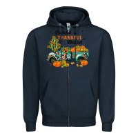 Navy grateful thankful blessed Zipper Hoodie - JahusDesignShop
