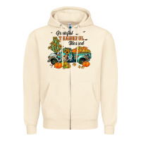 Sandshell grateful thankful blessed Zipper Hoodie - JahusDesignShop