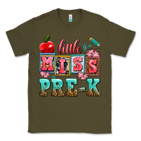 Army Green little miss pre k Classic Tee - AdoDesignShop