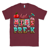 Burgundy little miss pre k Classic Tee - AdoDesignShop