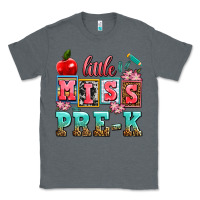 Charcoal Heather little miss pre k Classic Tee - AdoDesignShop