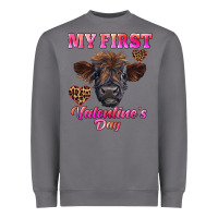 Storm my first valentine's day highland calf Heavyweight Sweatshirt - RanaPortraitStore