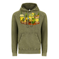 Vintage Olive pineapple farm fresh coffee cups Vintage Hoodie - Zillion Design Studio