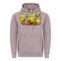 Vintage Zinc pineapple farm fresh coffee cups Vintage Hoodie - Zillion Design Studio