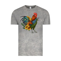 Cloud Rock rooster with sunflowers Vintage Tee - RanaPortraitStore