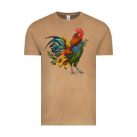 Vintage Camel rooster with sunflowers Vintage Tee - RanaPortraitStore