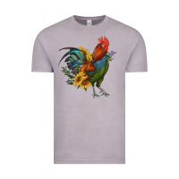 Vintage Zinc rooster with sunflowers Vintage Tee - RanaPortraitStore