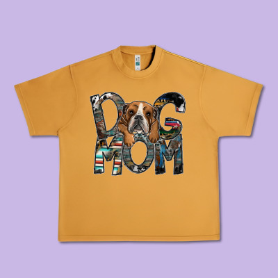 Dog Mom Urban Heavy Tee Designed By Sublimationcraftshop