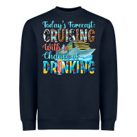 Navy todays forecast  cruising with a chance of drinkin Heavyweight Sweatshirt - texasbilliewilder