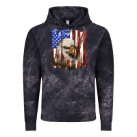 Cloud Black usa flag with eagle head Vintage Hoodie - texasbilliewilder