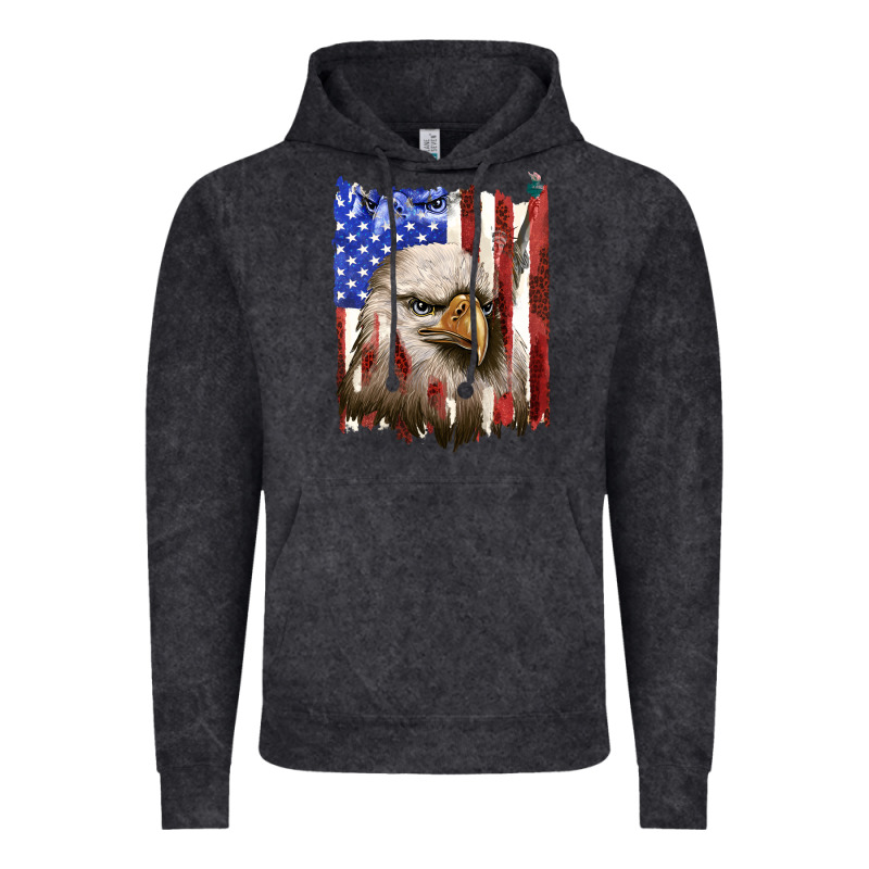 Usa Flag With Eagle Head Vintage Hoodie by texasbilliewilder | Teevron