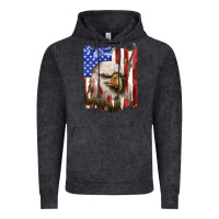 Vintage Black usa flag with eagle head Vintage Hoodie - texasbilliewilder
