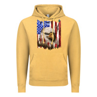 Vintage Mustard usa flag with eagle head Vintage Hoodie - texasbilliewilder