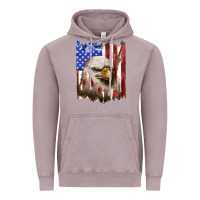 Vintage Zinc usa flag with eagle head Vintage Hoodie - texasbilliewilder