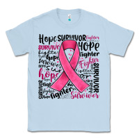 Dusty Blue breast cancer ribbon Classic Tee - JahusDesignShop