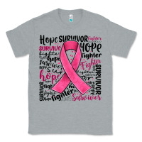 Heather Grey breast cancer ribbon Classic Tee - JahusDesignShop