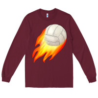 Burgundy volleyball Long Sleeve Tee - JahusDesignShop