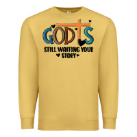 Antique Gold god is still waiting your story Premium Sweatshirt - MaliasSmallBusiness