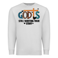 Dove Grey god is still waiting your story Premium Sweatshirt - MaliasSmallBusiness