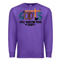 Purple god is still waiting your story Premium Sweatshirt - MaliasSmallBusiness