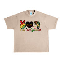 Peace Love Juneteenth 1865 Urban Heavy Tee | Teevron