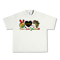 Pistachio peace love juneteenth 1865 Urban Heavy Tee - HRA Design Shop