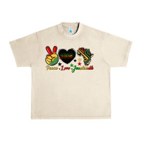 Sandshell peace love juneteenth 1865 Urban Heavy Tee - HRA Design Shop