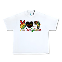 White peace love juneteenth 1865 Urban Heavy Tee - HRA Design Shop